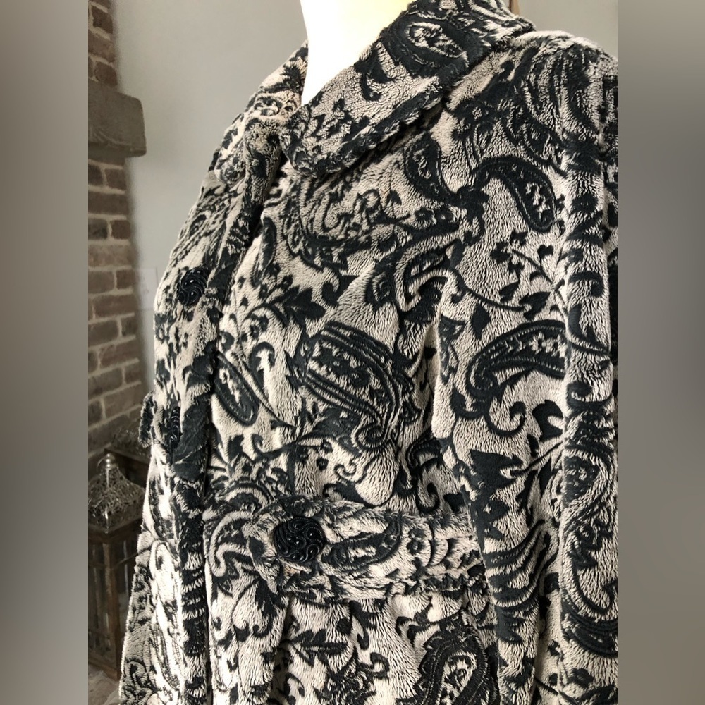 Surrealist USA BOHO Faux Fur Swing Jacket Coat Size Small Soft Stylish - Picture 11 of 11